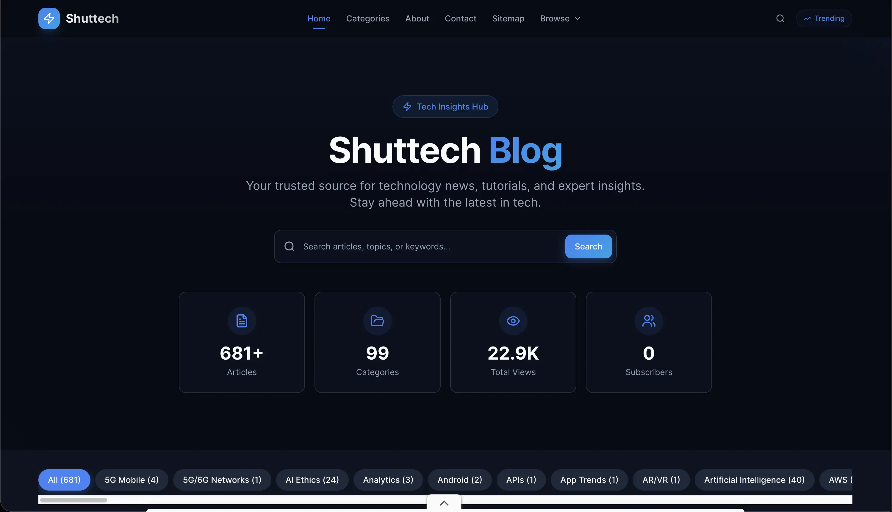Shuttech Blog preview